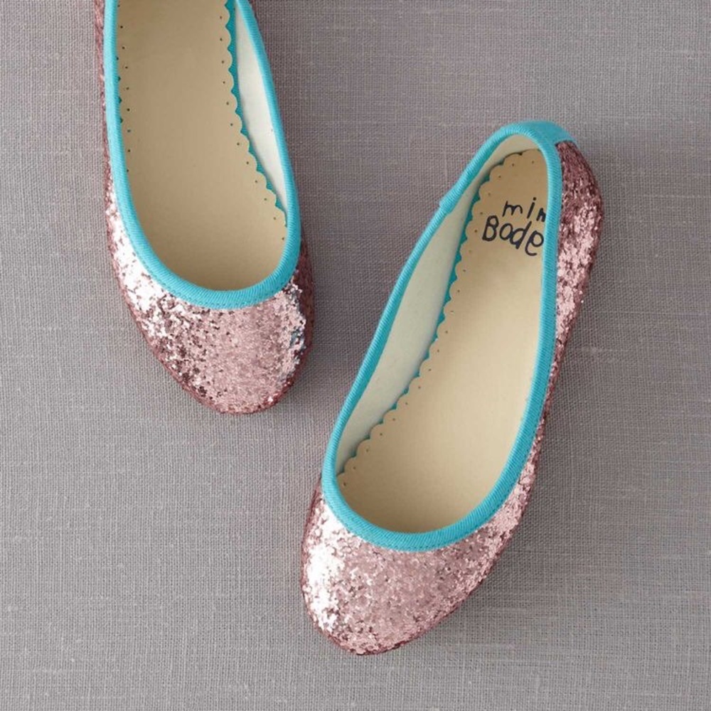 Mini Boden Glitter Shoes, Girls 37 (US 5)